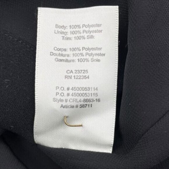 Aritzia WILFRED Sleeveless Black Cinched Dress XXS - Picture 5 of 5